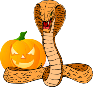 Snake And Pumpkin Clip Art