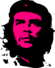 Che Guevarra Fuchsia Red Clip Art
