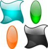 Glossy Shapes 2 Clip Art