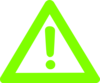 Caution Green Logo Clip Art