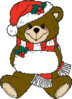 Christmas Teddy Bear Clip Art