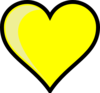 Yellow Heart Clip Art