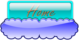 Blue Cloud Button Clip Art