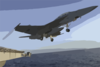 An F/a-18f Super Hornet Assigned To The Diamondbacks Of Strike Fighter Squadron One Zero Two (vfa-102) Launches From The Flight Deck Of Uss John C. Stennis (cvn 74) Clip Art