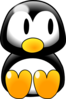 Penguin Look Right Clip Art