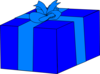 Blue Gift Box Clip Art