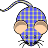 Plaid Mouse Clip Art