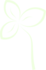 Green Leaf Outline Clip Art