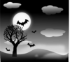 Halloween Landscape Clip Art