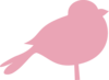 Pink Chubby Bird 2 Clip Art