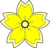 Yellow Sakura Clip Art