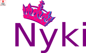 Pink Tilted Tiara And Number 8 Clip Art
