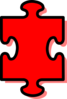 Red Puzzle Piece Clip Art