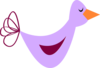 Purple Bird Clip Art