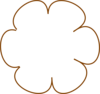 Brown Flower Clip Art