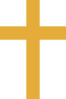 Cross- Orange Clip Art