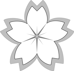 Sakura  Blossem Crest Clip Art