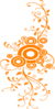 Orange Swirl Clip Art