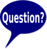 Blue Bubble Question #2 Clip Art