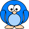 Blue Penguin Clip Art