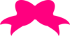 Bow Pink Black Clip Art