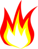 Flame 2 Color Clip Art