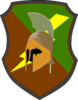 Lightning Spartan Shield Clip Art