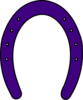 Purple Horse Shoe Clip Art