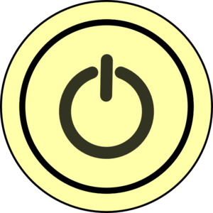 Power-button-on-yellow-background Clip Art