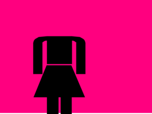 Pink Stick Figure Clip Art