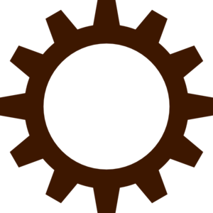 Brown Cogwheel Clip Art