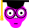 Scholarly Magenta Clip Art