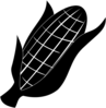 B/w Corn Clip Art