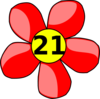 Counting Flower Clip Art