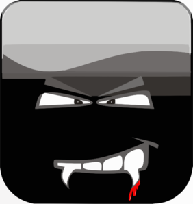 Dracula Button Clip Art