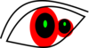 Red Eye 1 Clip Art