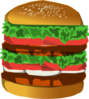 Deluxe Burger Clip Art