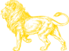 Gold Lion Clip Art