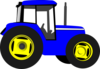 Blue Tractor Clip Art