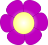 Magenta Daisy Flower Clip Art