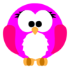 Pink Robin Cartoon Clip Art