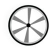 Wagon Wheel Gray Clip Art