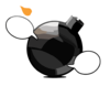 Black Bomb Icon Clip Art