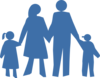 Family Silhouette Clip Art