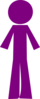 Personstickpurple Clip Art