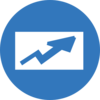 Blue Arrow Chart Clip Art