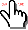 Finger Cb4t Like Clip Art