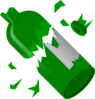 Broken Wine Bottle Clip Art