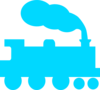 Aqua Train Clip Art