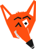 Orange Fox Clip Art